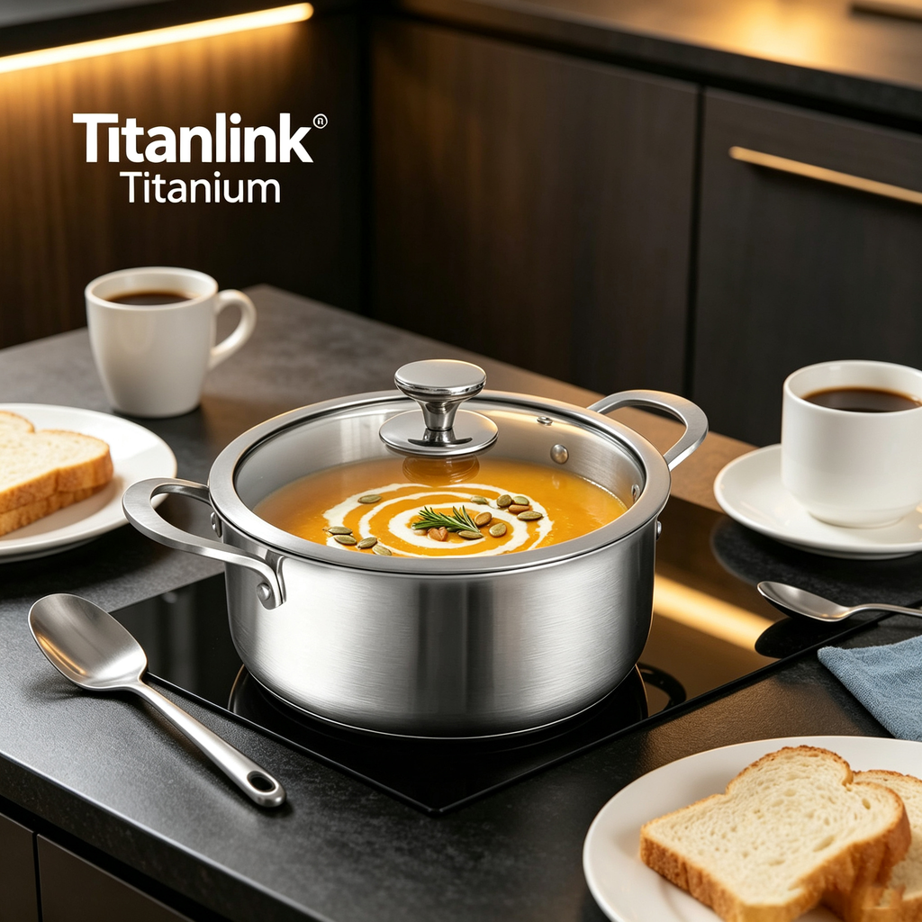 Pure Titanium Pot - Coating-Free & Ultra-Durable