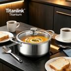Pure Titanium Pot - Coating-Free & Ultra-Durable