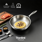 Pure Titanium Frying Pan | Non-Toxic & Lightweight Skillet