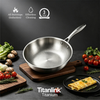 Pure Titanium Frying Pan | Non-Toxic & Lightweight Skillet
