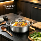Pure Titanium Pot - Coating-Free & Ultra-Durable