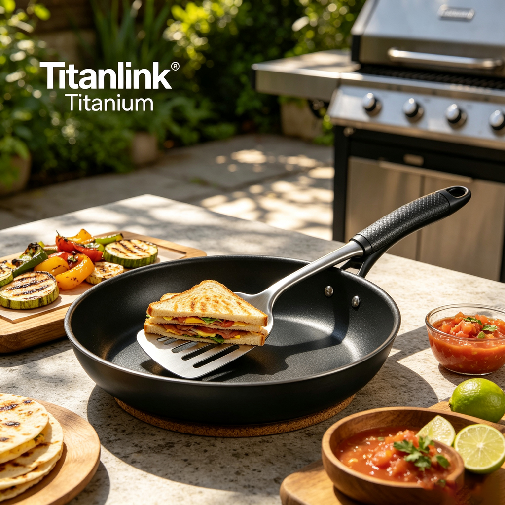 100% Titanium Kitchen Turner | Non-Reactive & Safe Spatula
