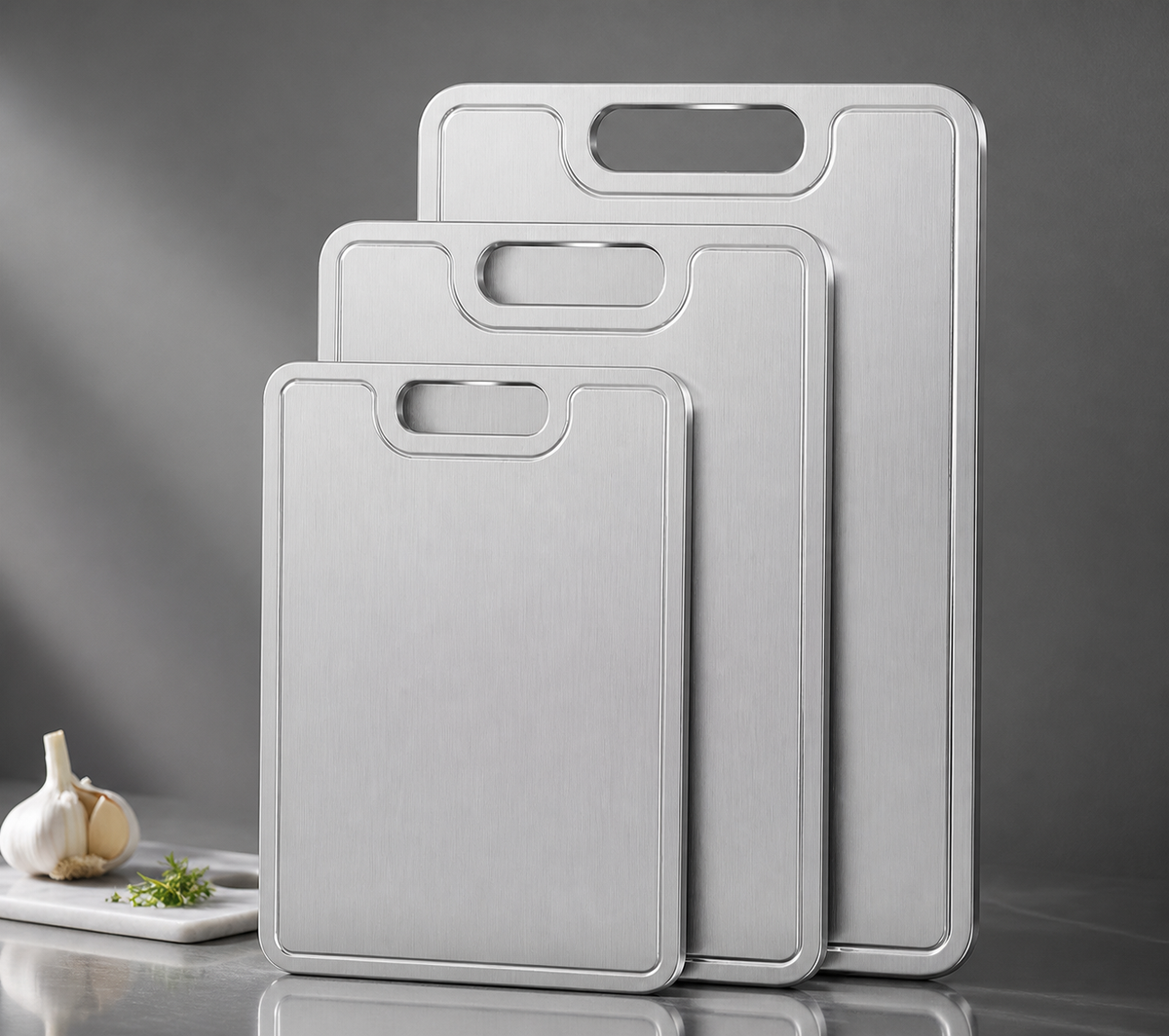 Food‑Grade Pure Titanium Cutting Board, Rust‑Proof Lightweight Titanium Kitchen Chopping Board