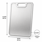 Food‑Grade Pure Titanium Cutting Board, Rust‑Proof Lightweight Titanium Kitchen Chopping Board